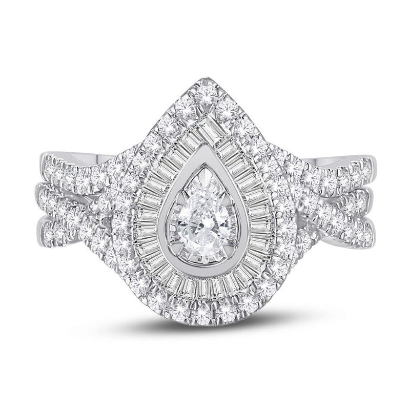 14KT-0.99CTW(0.155CTR) CERTIFIED BRIDAL-B