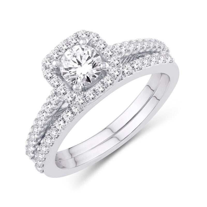 14KT-1.00CTW (CTR:0.20CT) CERTIFIED UNO BRIDAL