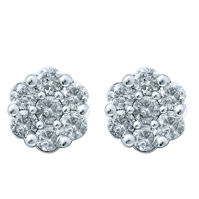 10K 1.25-1.31CT D-FLOWER EARRINGS