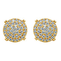 10K 0.72 - 0.79CT D-DARK EARRINGS