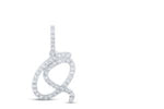 1/5CTW-DIA NICOLE INITIAL "Q" PENDANT 10K