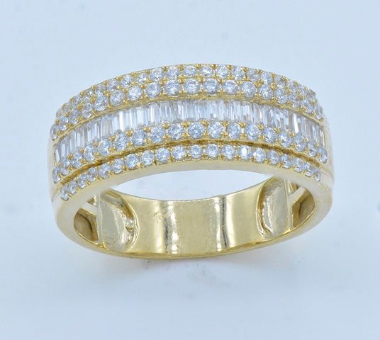 10KT 1.06- 1.07CT D-MENS BANDS