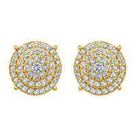 10K 0.74-0.77CT D-DARK EARRINGS