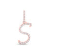 1/10CTW-DIA NICOLE INITIAL "S" PENDANT 10K