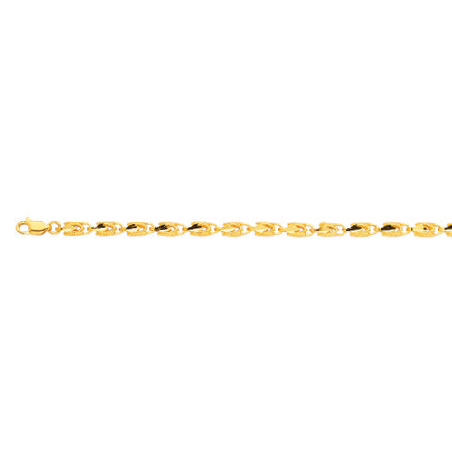 10KY 4MM TURKISH 20 CHAIN NECKLACE",10K 4MM YELLOW GOLD TURKISH 20 CHAIN NECKLACE""