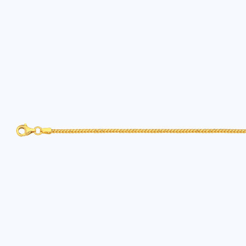 10KY 1.5MM SOLID DIAMOND CUT FRANCO 16 CHAIN NECKLACE",10K 1.5MM YELLOW GOLD SOLID DIAMOND CUT FRANCO 16 CHAIN NECKLACE""