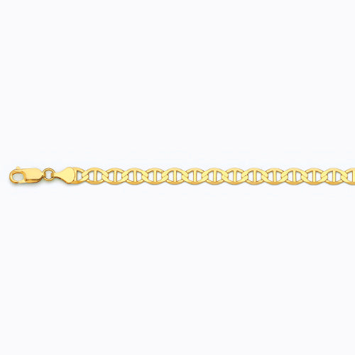 10KY 6.5MM SOLID MARINER 16 CHAIN NECKLACE",10K 6.5 MM YELLOW GOLD SOLID MARINER 16 CHAIN NECKLACE""