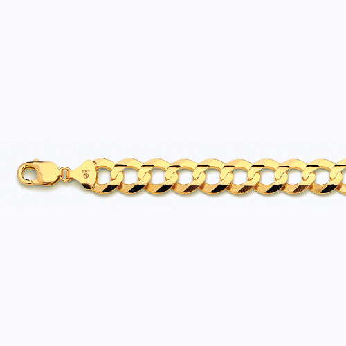 10KY 14MM SOLID CURB 16 CHAIN NECKLACE",10K 14MM YELLOW GOLD SOLID CURB 16 CHAIN NECKLACE""