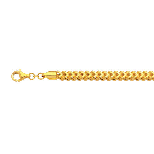 10KY 5.5MM HOLLOW FRANCO 16 CHAIN NECKLACE"