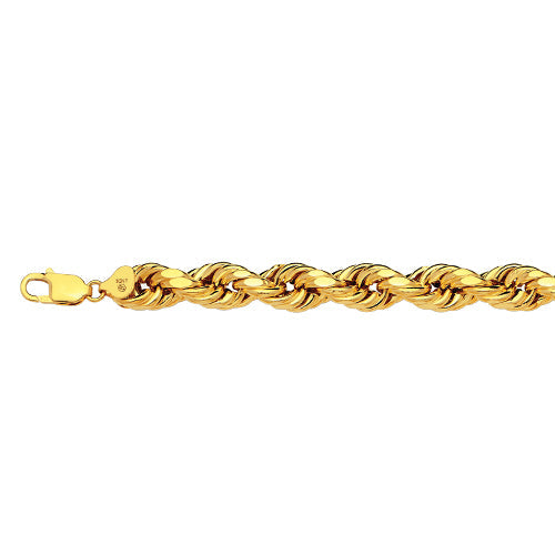 10KY 8MM DC HOLLOW ROPE 16 CHAIN NECKLACE"