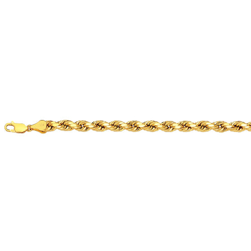 10KY 3MM DC HOLLOW ROPE 16 CHAIN NECKLACE"