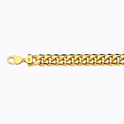 10KY 13MM HOLLOW MIAMI CUBAN 16 CHAIN NECKLACE"