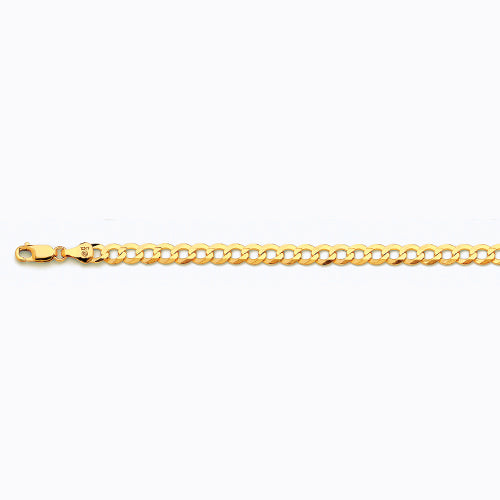 10KY 5.5MM SOLID CURB 22 CHAIN NECKLACE",10K 5.5MM YELLOW GOLD SOLID CURB 22 CHAIN NECKLACE""