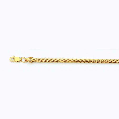 10KY 3MM PALM 22 CHAIN NECKLACE"