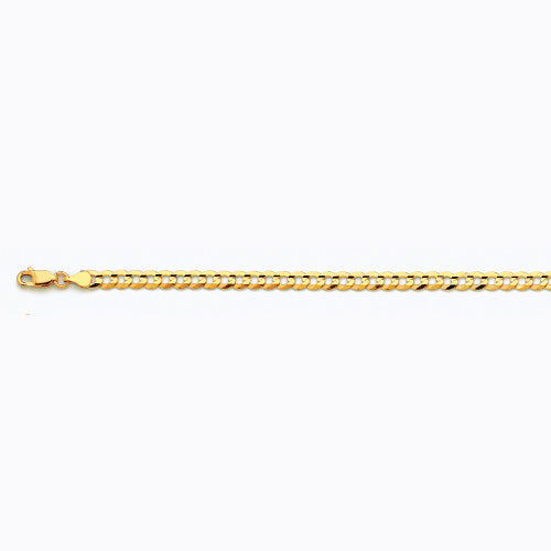 10KY 4.5MM SOLID CURB 16 CHAIN NECKLACE",10K 4.5MM YELLOW GOLD SOLID CURB 16 CHAIN NECKLACE""