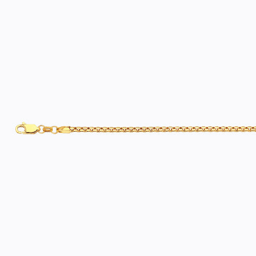 10KY 2.5MM VENETIAN BOX 16 CHAIN NECKLACE"