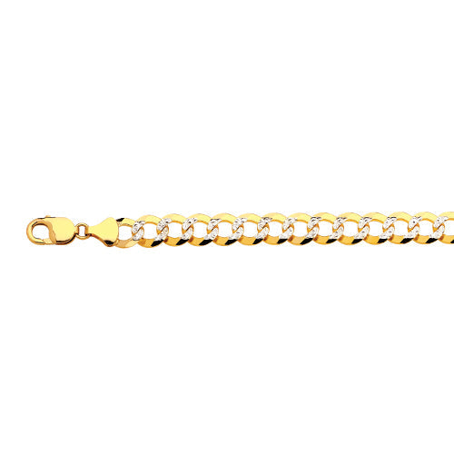 10K 11MM SOLID PAVE CUBAN 16 CHAIN NECKLACE",10K 11MM SOLID PAVE CUBAN 16 CHAIN NECKLACE""