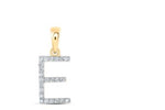 1/10CTW-DIA NICOLE INITIAL "E" PENDANT 10K