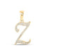 1/10CTW-DIA NICOLE INITIAL "Z" PENDANT 10K