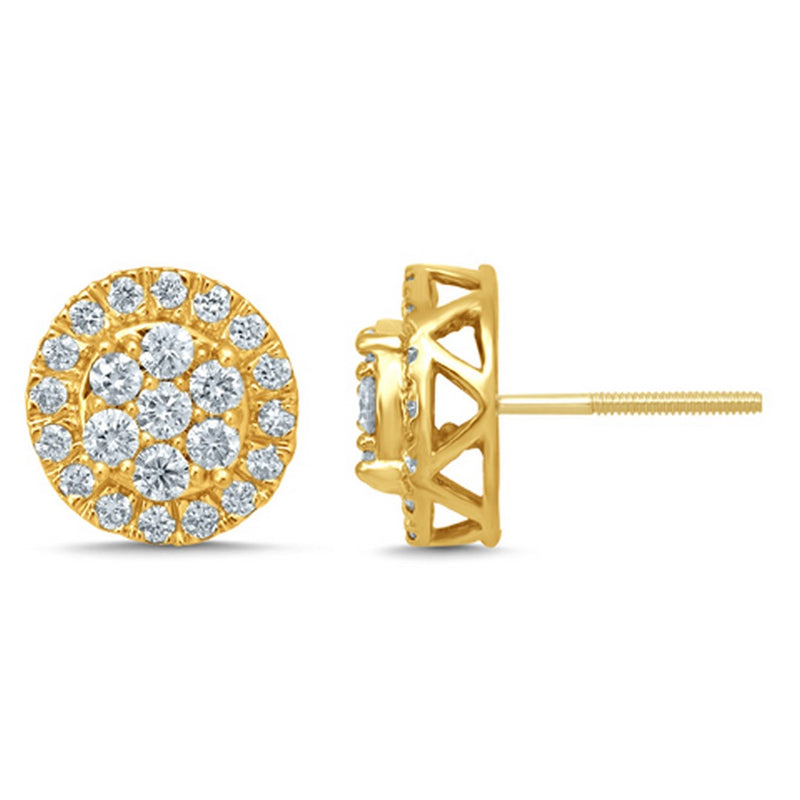 10K 1.00CT D-EARRINGS