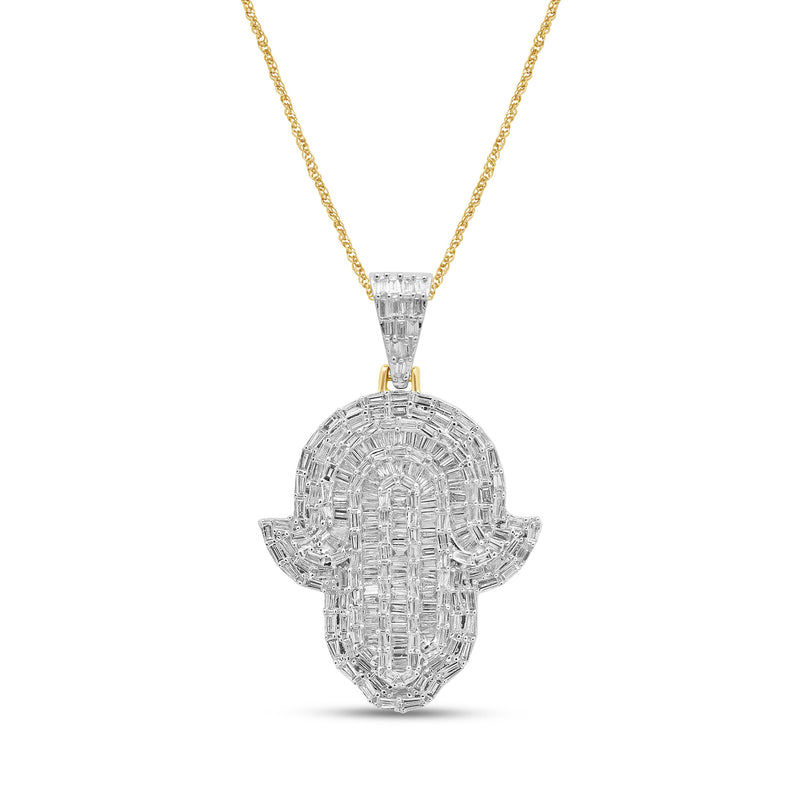 10K 2.14-2.18CT D-HAMSA HAND