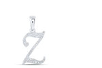 1/10CTW-DIA NICOLE INITIAL "Z" PENDANT 10K