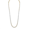 10kt Yellow Gold Mens Round Diamond 26-inch Tennis Chain Necklace 25-3/8 Cttw