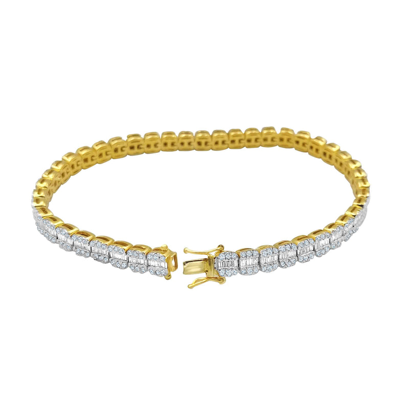 10KT-3.69CTW LBRACELET