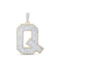 6 7/8CTW-DIA NICOLE INITIAL "Q" PENDANT 10K