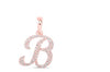 1/5 CTW-DIA NICOLE INITIAL "B" PENDANT 10K