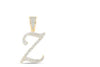 7/8CTW-DIA NICOLE INITIAL "Z" PENDANT 10K