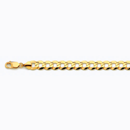 14KY 9.5MM SOLID CURB 16 CHAIN NECKLACE",14K 9.5MM YELLOW GOLD SOLID CURB 16 CHAIN NECKLACE""