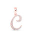 1/10 CTW-DIA NICOLE INITIAL "C" PENDANT 10K