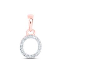 1/20CTW-DIA NICOLE INITIAL "O" PENDANT 10K