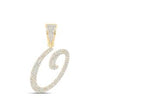 7/8CTW-DIA NICOLE INITIAL "O" PENDANT 10K