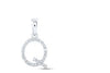 1/8CTW-DIA NICOLE INITIAL "Q" PENDANT 10K