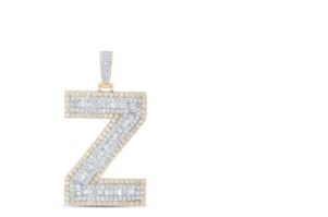 5 1/2CTW-DIA NICOLE INITIAL "Z" PENDANT 10K