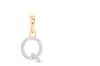 1/20CTW-DIA NICOLE INITIAL "Q" PENDANT 10K