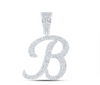 1 CTW-DIA NICOLE INITIAL "B" PENDANT 10K