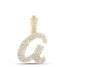 1/3CTW-DIA NICOLE INITIAL "A" PENDANT 10K