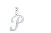 1/8CTW-DIA NICOLE INITIAL "P" PENDANT 10K