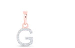 1/20CTW-DIA NICOLE INITIAL "G" PENDANT 10K