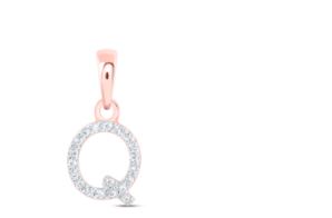 1/20CTW-DIA NICOLE INITIAL "Q" PENDANT 10K