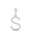 1/10CTW-DIA NICOLE INITIAL "S" PENDANT 10K