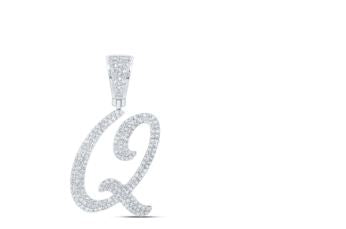 1 CTW-DIA NICOLE INITIAL "Q" PENDANT 10K