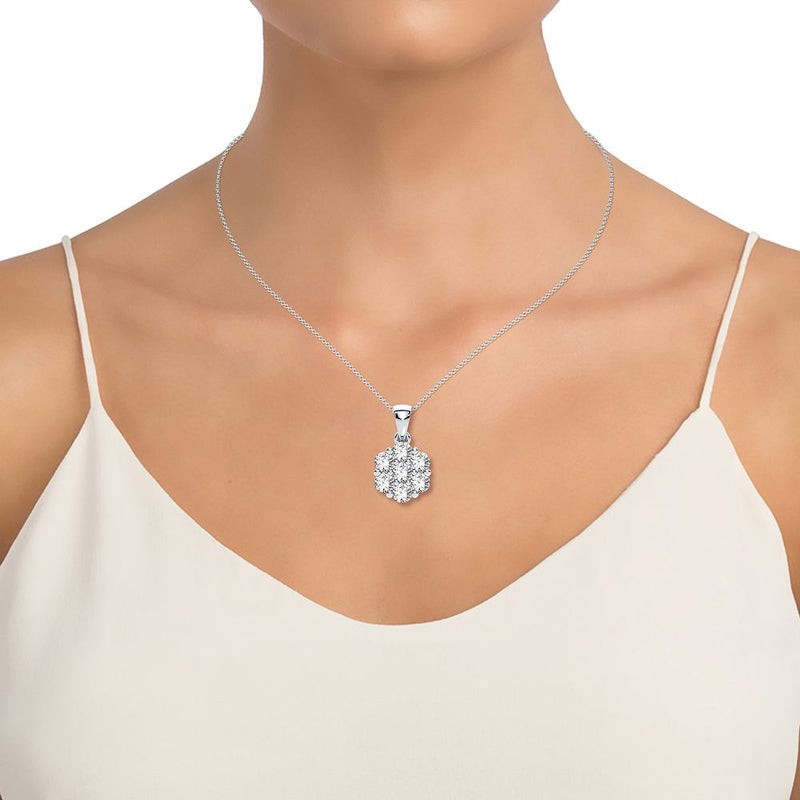 14K 0.75CT Diamond Pendant