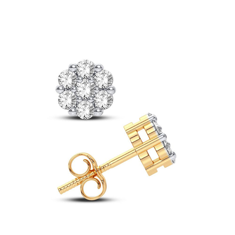 14K 0.14CT Diamond Earring