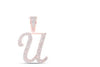 1 CTW-DIA NICOLE INITIAL "U" PENDANT 10K