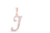 1/8CTW-DIA NICOLE INITIAL "J" PENDANT 10K