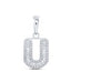 1/3CTW-DIA INITIAL "U" PENDANT 10K